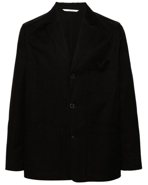 Valentino Black Cotton Jacket for men