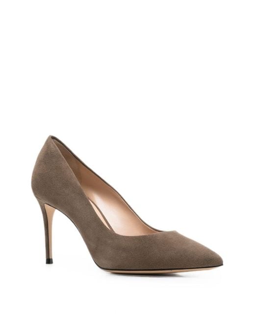 Casadei Natural Suede Leather Pumps