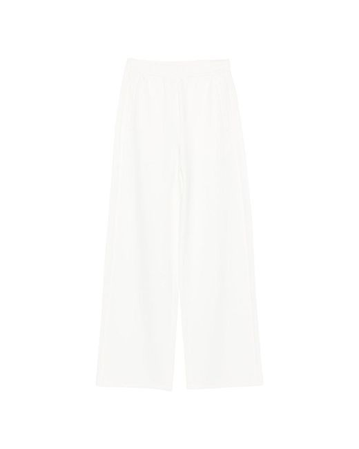 Emporio Armani White Cotton Trousers