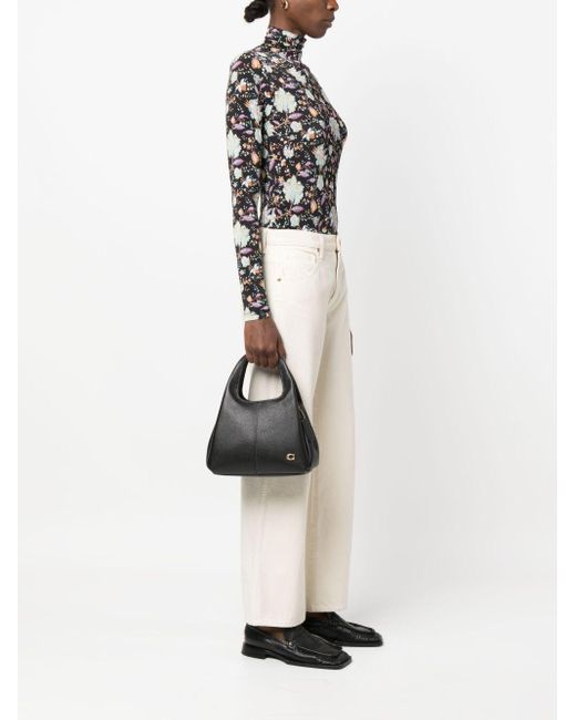 COACH Black Lana 25 Leather Crossbody Bag