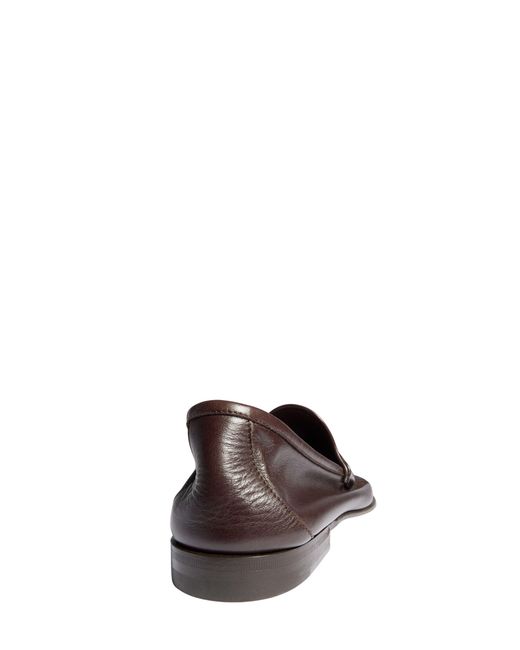 Gucci Brown Lugano Leather Loafers for men