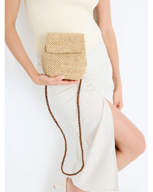 IBELIV Natural Zaz Raffia Backpack