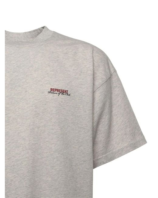 Represent Gray Patron Of The Club T-Shirt for men