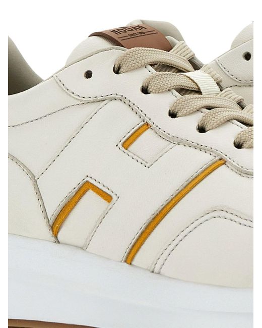 Hogan White H641 Leather Sneakers