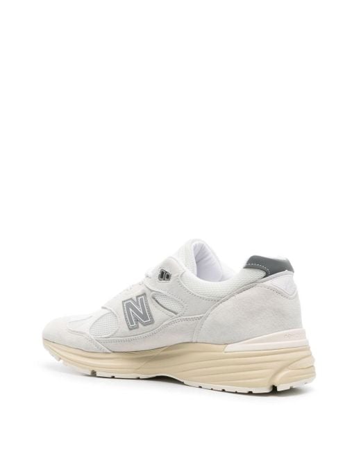 New Balance White Sneakers 991V2 for men