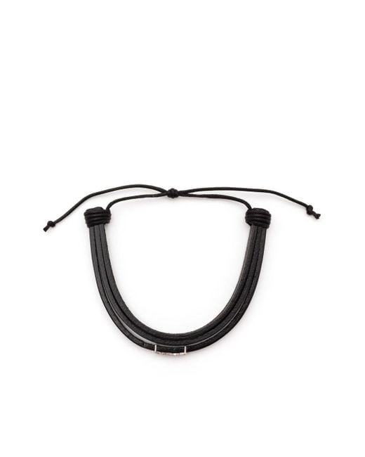 Bracciale Cassandre di Saint Laurent in Black da Uomo