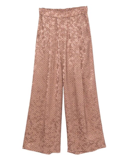 Dries Van Noten Pink Pila Cotton Trousers