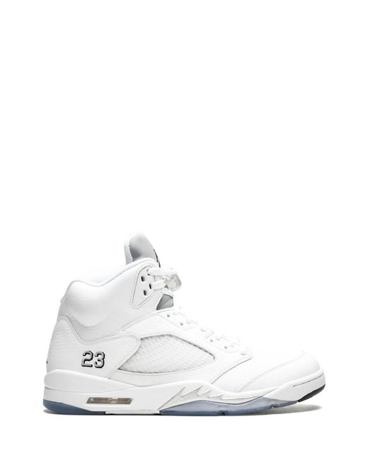 Nike White Sneaker Air Jordan 5 Retro for men