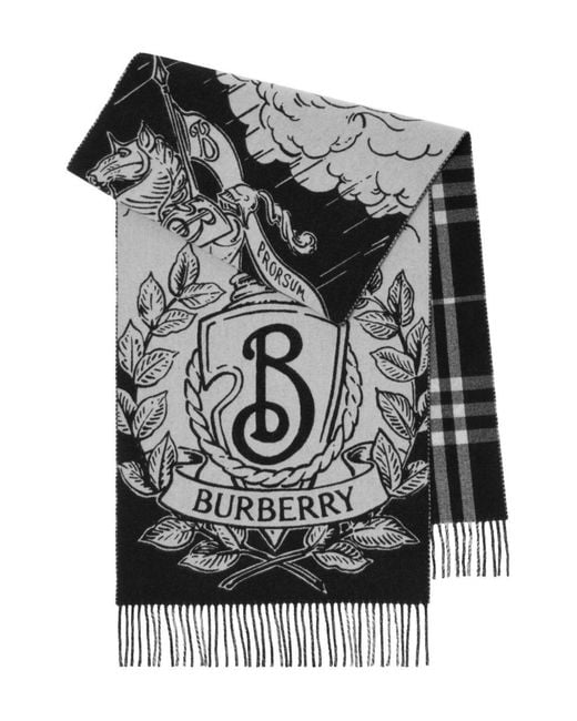 Sciarpa di Burberry in White da Uomo