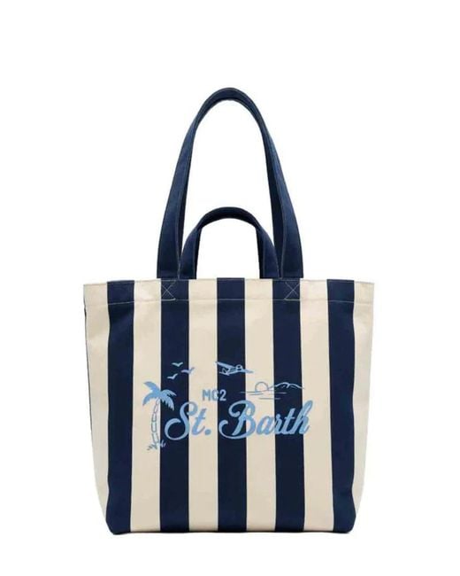 Mc2 Saint Barth Blue Essential Beach Cotton Beach Towel for men