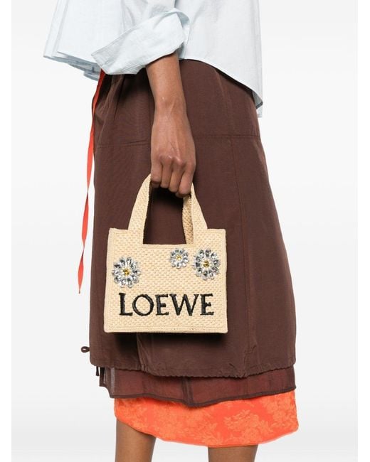 Loewe Natural Loewe Font Daisy Mini Tote