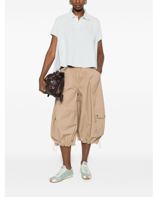 Loewe White Anagram Cotton Polo Shirt