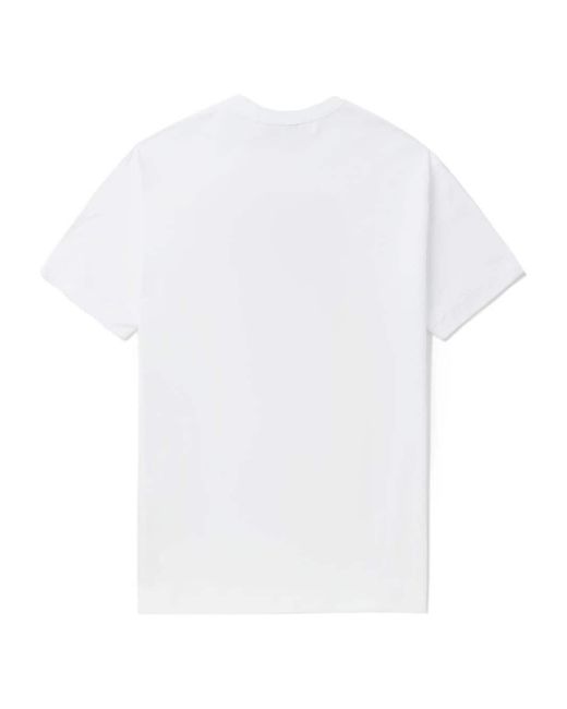 COMME DES GARÇONS PLAY White Cotton T-Shirt for men