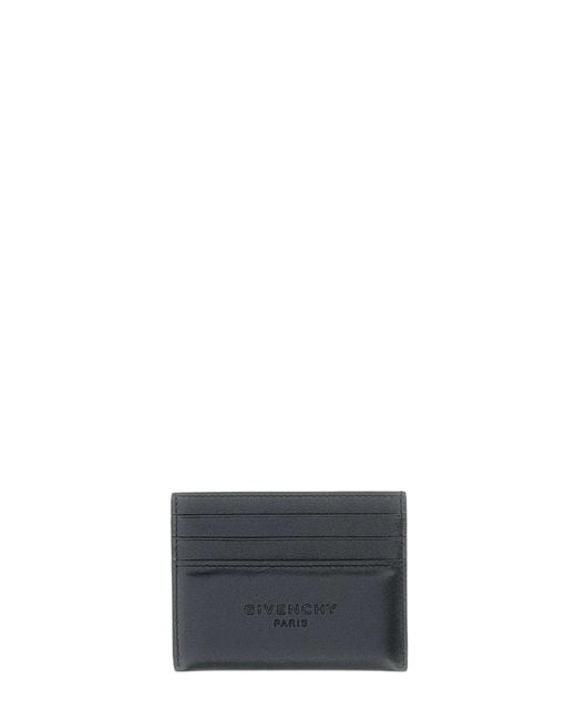 Givenchy White Leather Credit Card Case for men