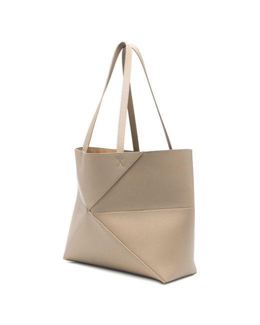 Loewe Natural Puzzle Fold Medium Leather Tote