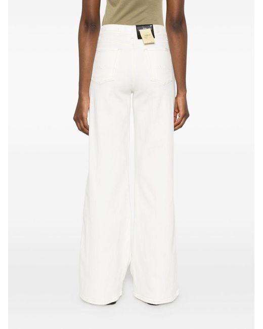 7 For All Mankind White Lotta Denim Jeans