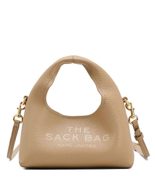 Marc Jacobs Metallic The Crossbody Sack Micro Handbag