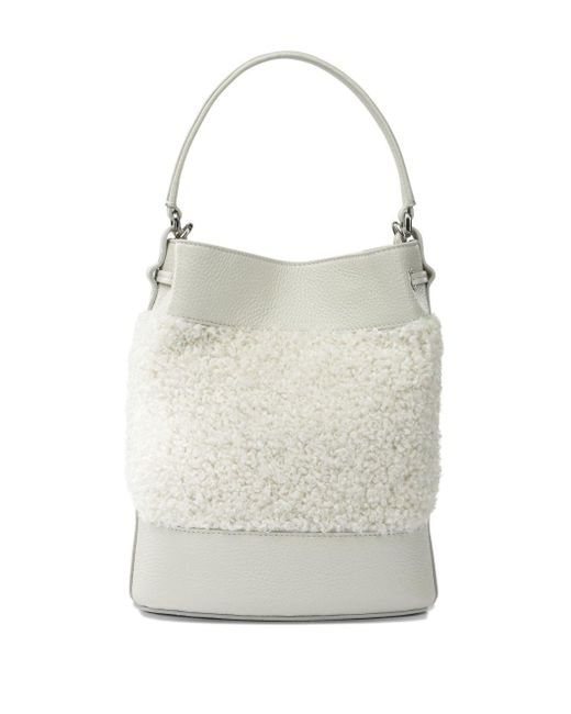Zanellato Gray Mondà Dolly Small Leather Bucket Bag