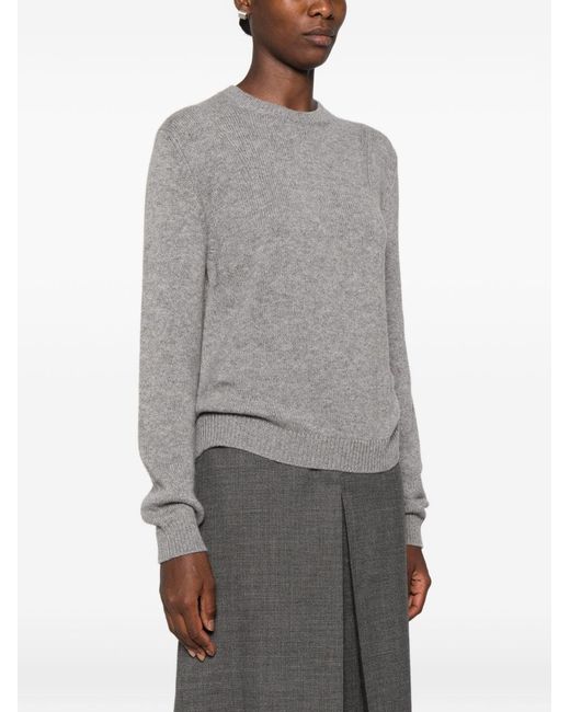 Prada Gray Cashmere Crewneck Sweater