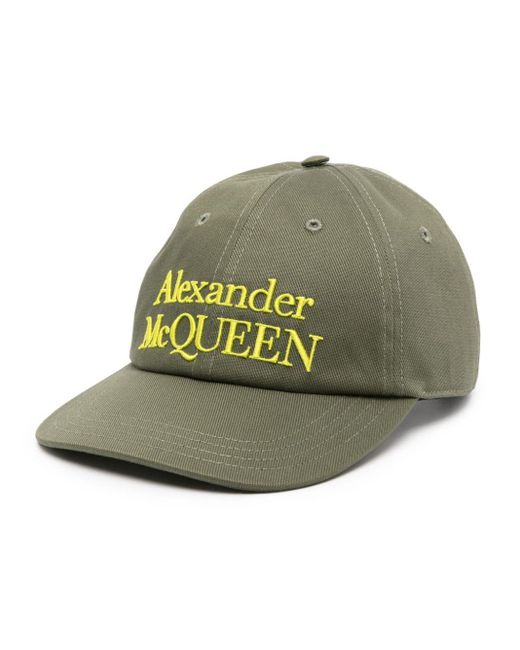 Cappello Con Logo di Alexander McQueen in Green da Uomo