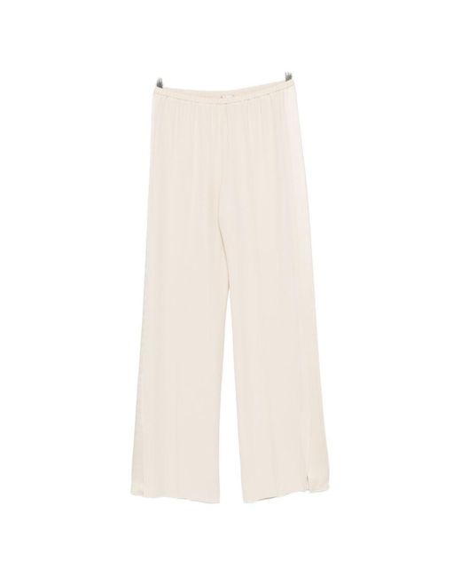 Forte_forte White Regular Trousers