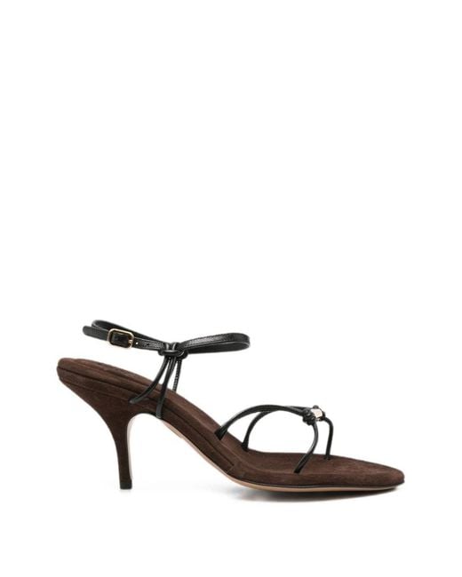 Chloé White Matilda Leather Sandals