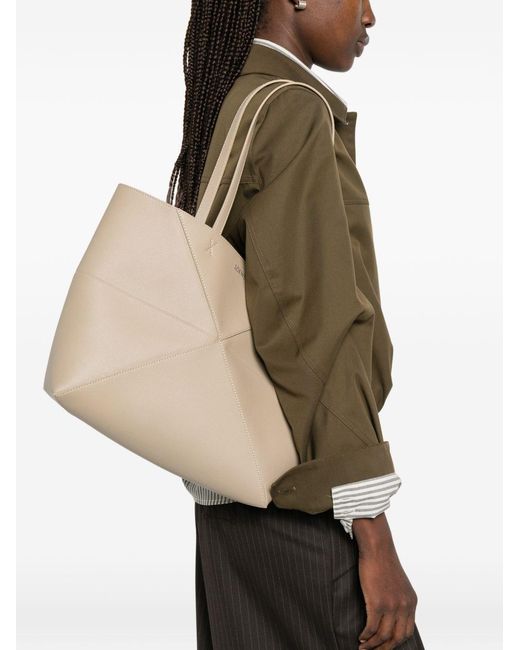 Loewe Natural Puzzle Fold Medium Leather Tote