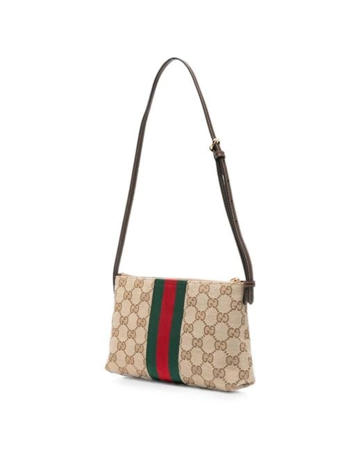 Gucci White Shoulder Bag With Horsebit
