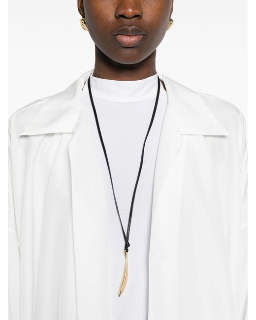 Norma Kamali White Oversized Shirt Dress