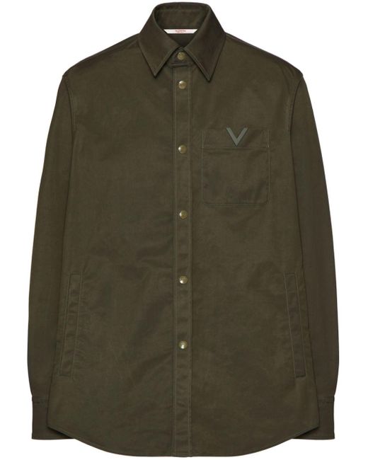 Valentino Green Shirt Jacket for men