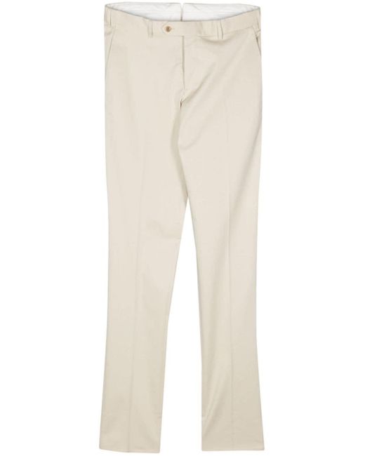 Luigi Bianchi Natural Cotton Chino Trousers for men