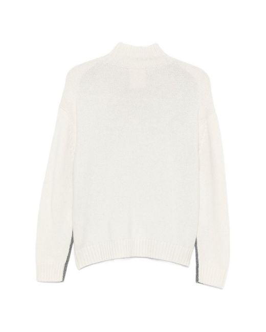 Semicouture Gray Winnie Cashmere Sweater