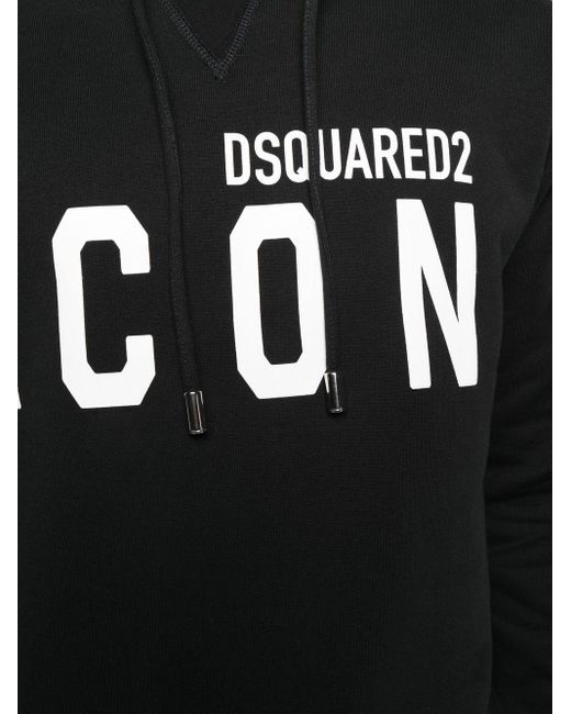 DSquared² Black Sweatshirt With Logo for men