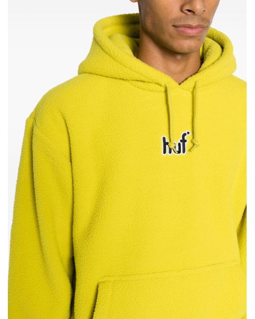 Huf Yellow Griffith Fleece Hoodie for men