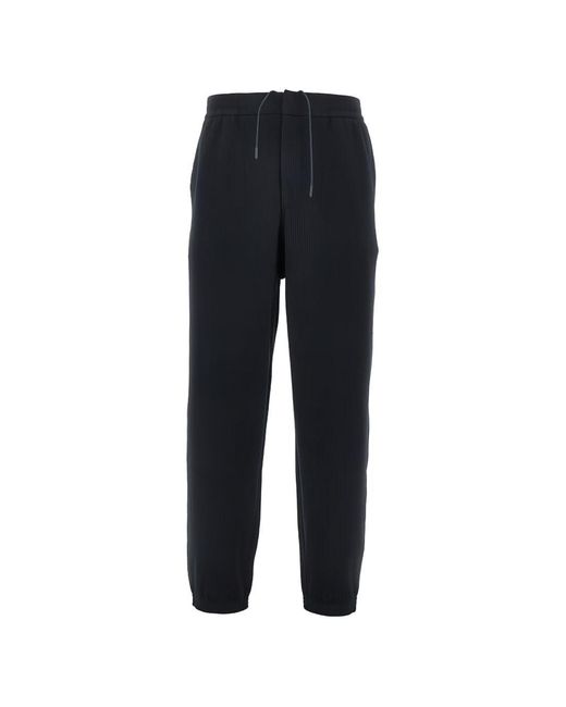 Emporio Armani Blue Logo Sweatpants for men