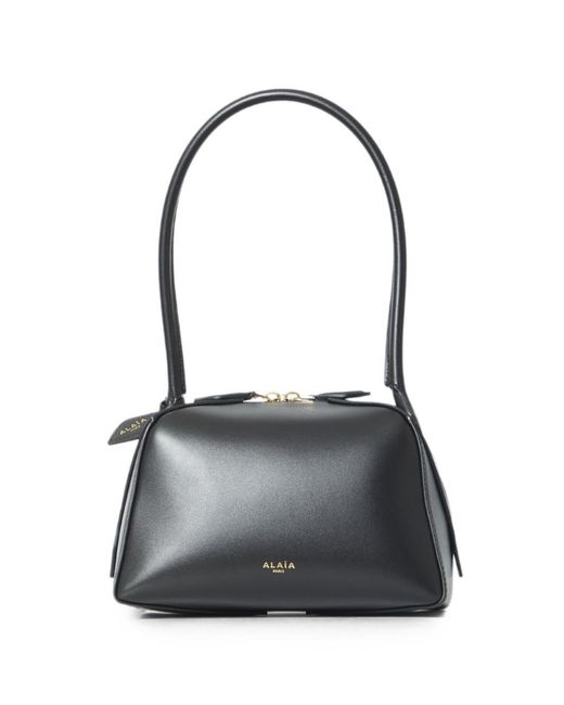 Alaïa Black Le Bouledogue Small Leather Shoulder Bag