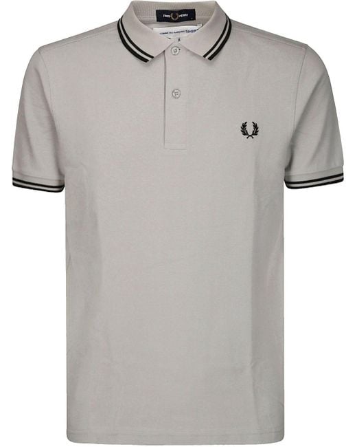 Comme des Garçons Gray Piqué Weave Polo for men