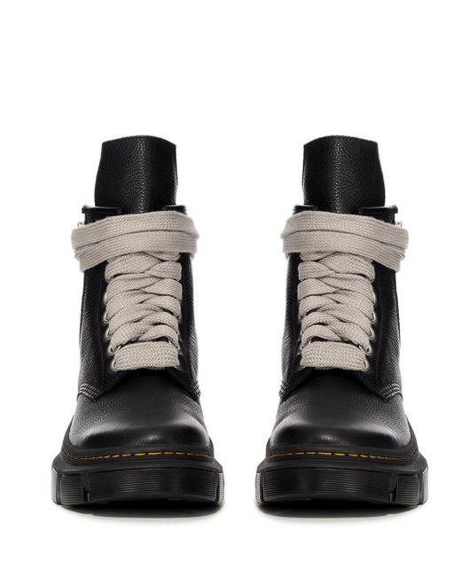 Dr. Martens Black X Rick Owens 1460 Dmxl Jumbo Lace Boots for men