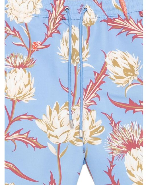 Loewe Blue Printed Swim Shorts for men