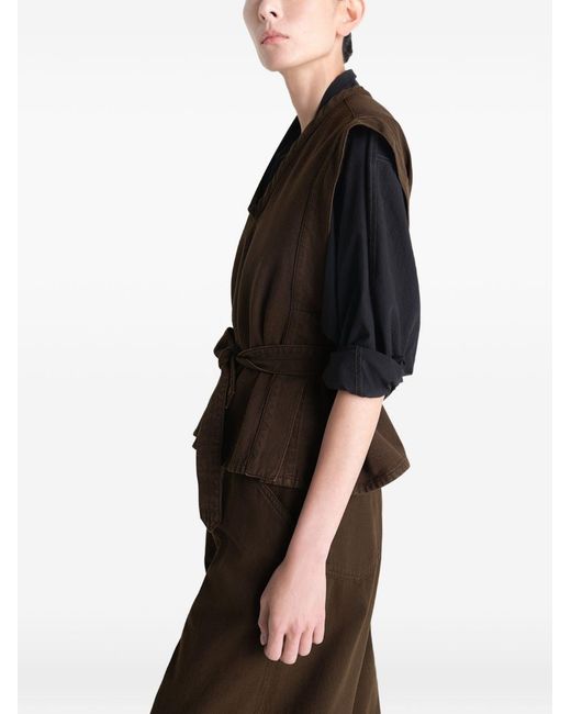 Lemaire Brown Cotton Tank Top