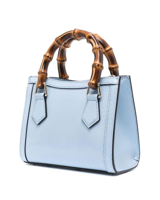 Gucci Blue Small Diana Leather Tote Bag