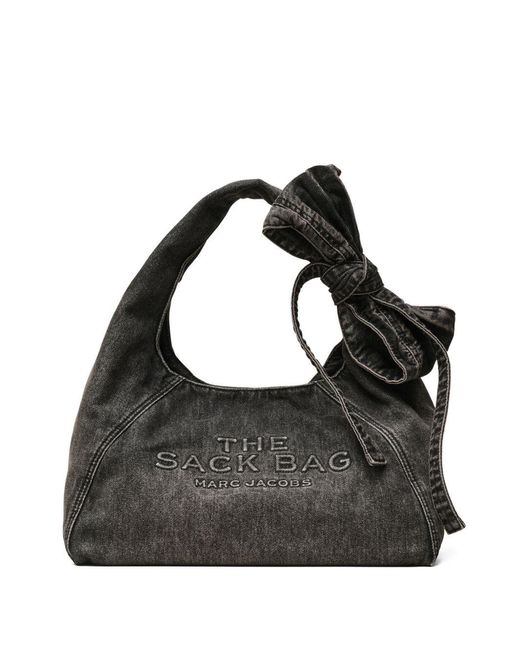 Marc Jacobs Black The Sack Denim Handbag