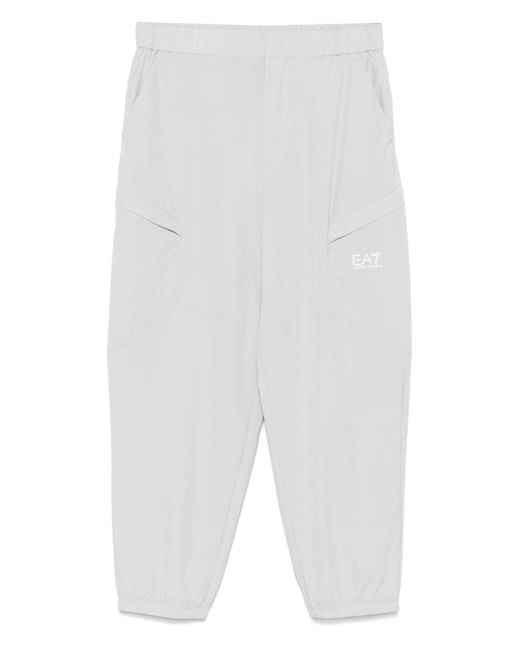 Pantaloni Sportivi Con Stampa di EA7 in White da Uomo