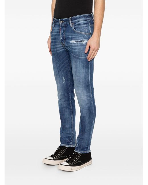 DSquared² White Cotton Jeans for men