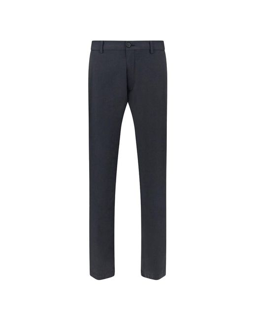 Paul & Shark Blue Dark Solid Pants for men