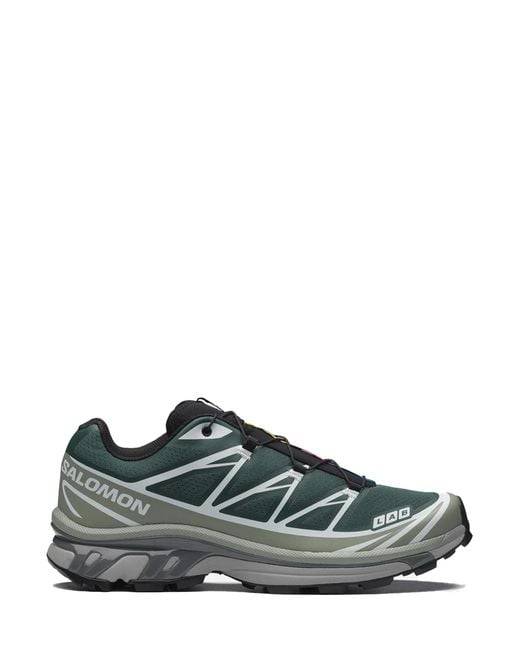 Salomon Green Sneakers Synth Text for men