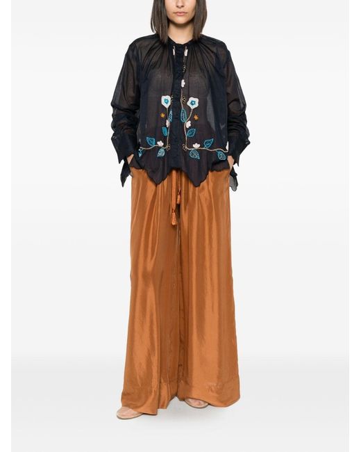 Forte_forte Blue Embroidered Cotton Shirt