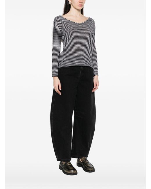 Be You Gray Cashmere V-Necked Sweater