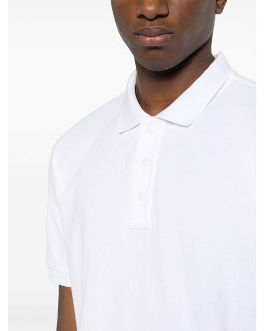 Woolrich White Logo-print Cotton Polo Shirt for men