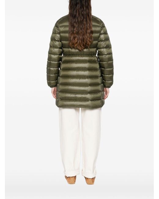 Moncler Green Genet Long Down Jacket